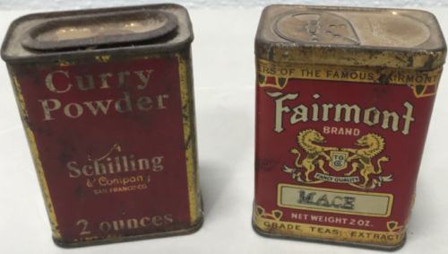 (2) Small Tin Cans