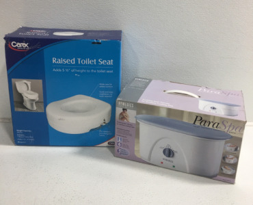 Raised Toilet Seat, Heat Therapy Paraffin Spa