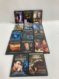 (14) Horror/Thriller DVD Movies