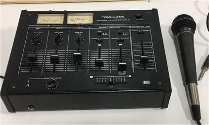 (1)Realistic Mixing Console model 32-1200C (1) Vtech VT1080 Microphone w/ cord