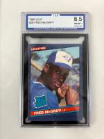 1986 Leaf #28 Fred McGriff Graded Card