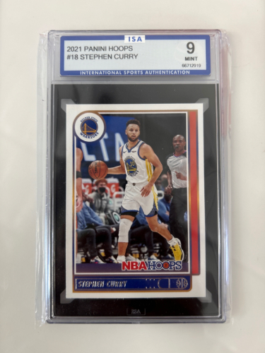 2021 Panini Hoops #18 Stephen Curry Graded Card 9 Mint