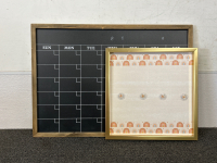 Chalkboard Planner and Magnetic Board