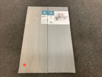 Pair Of Liberty 24in Wood Shelf Grey Wood Stain In Package