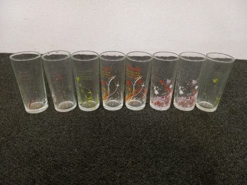 Lot Of Custom Drinking Glasses