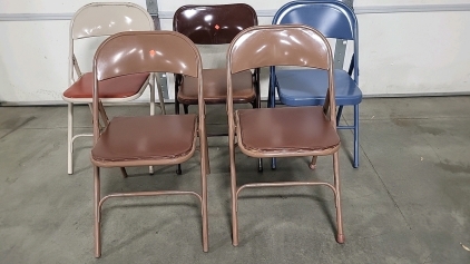 (5) Metal Folding Chairs