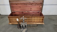 Hope Chest with Miscellaneous Items