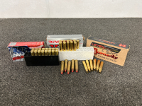 Partial boxes of Hornady 6.5 Creedmoor, Winchester 270 Win, Hornady 45-70 Govt