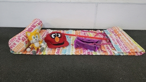 Tails Stuffed Animal, Elmo Hat, Kids Beach Mat and More