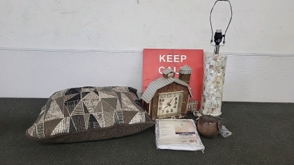 Working Lamp, Barn Wall Clock, Keep Calm Sign, and More