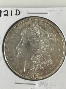 1921 D Morgan Silver Dollar