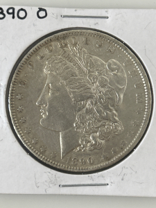 1890 O Morgan Silver Dollar