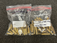 2 Paartial Bags of Brass Casings: 45-70 Hornady and 6.5 Creedmoor