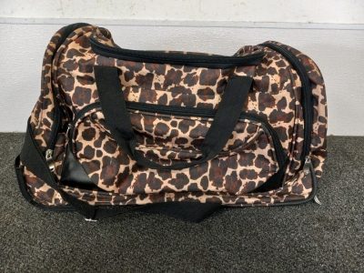 Animal Print Rolling Travel Bag