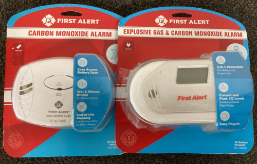 First Alert Explosive Gas and Carbon Monoxide Alarms