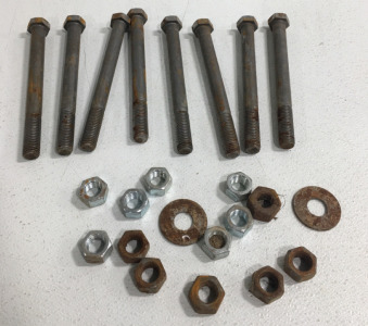 (8) 8*6&rdquo; * .5&rdquo; Screws, Large Nuts And Bolts