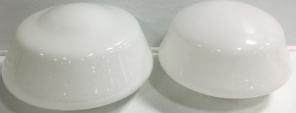 (2) Glass Globe Light Fixtures