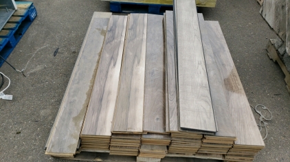 Pallet of woodflooring