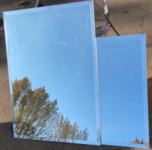 (2) 30 X 40&rdquo; Mirrors With Beveled Edges