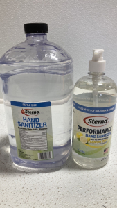 Box of (4) 1gal Sterno Hand Sanitizer, Box of (8) 33.8oz Lemon Zest Hand Sanitizer - SP3