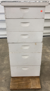 (6) Wood Bee Boxes