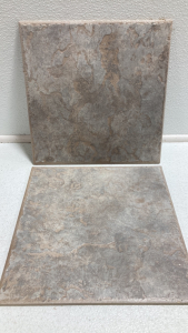 (14) Gray/Tan 12” Square Tiles