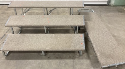 (2) 3-Tier Folding Risers