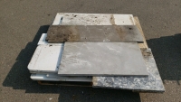 Pallet of granite pieces