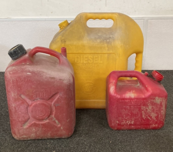 (3) Gas Cans