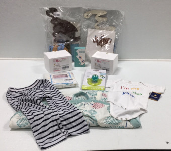 (2) Breastpump Kits, Prenatal Earbuds Adapter, Bassinet Sheets, Teething Toy, & More