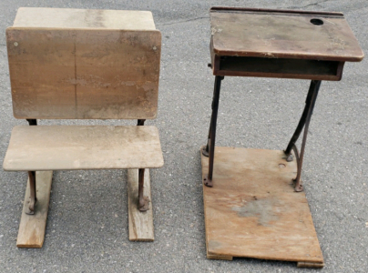 Vintage Classroom Desk And Chair