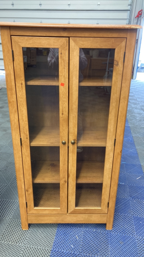 Brown Cabinet Hutch