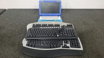 Untested HP Laptop, Microsoft Keyboard, Belkin Keyboard and RoHS Keyboard