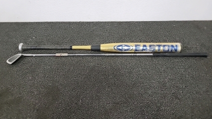 Easton Aluminulium Baseball Bat and Medycus Practice Swing Golf Club