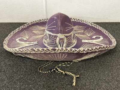 Authentic Purple Sombrero Please Inspect