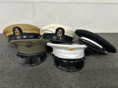 5 Vintage Miltary Style Hats