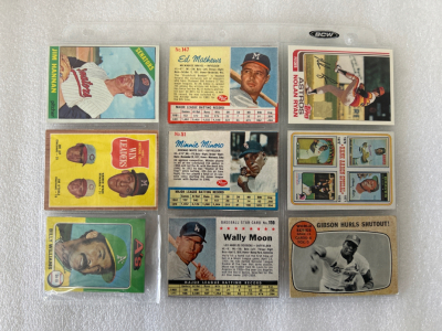 (9) Vintage Baseball Cards 1960/1970s