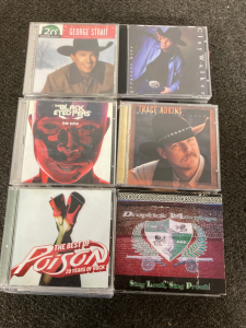 Lot Or Music Album CDs George Straight, Poison, Black Eyes Peas And Much More