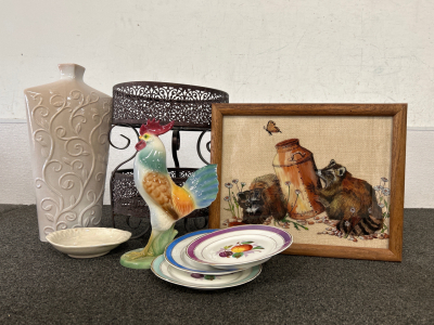 Fruit Stand, Vase, Racoon Wall Art and more