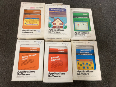Lot Of Vintage Cassette Software In Box