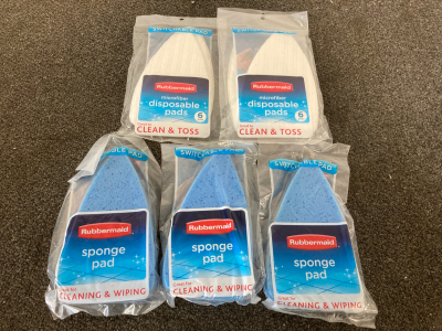 Lot Of Rubbermaid Sponge Pad Cleaning And Wiping Pads