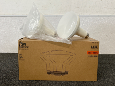 (18) 75W LED Replacement Bulbs New in Box