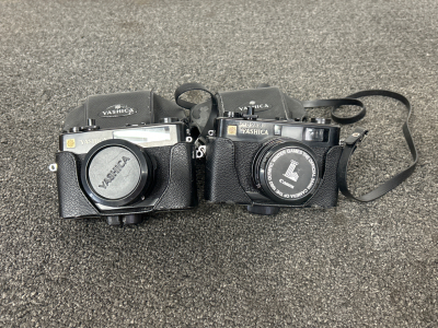 Pair of Vintage Yashica CC 35 mm Cameras