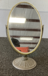 Vintage “Dresser” Mirror Double Sided With Magnifying Side