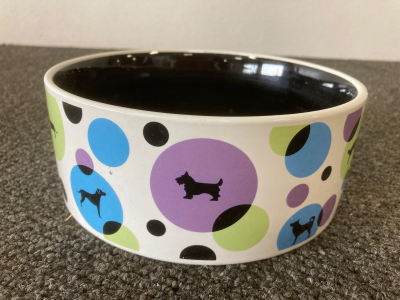Cute Like New Doggie Bowl or Feeding Dish