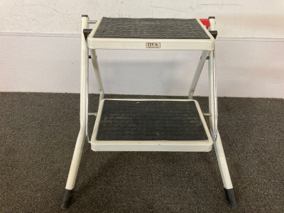 Metal Folding Stool 225LB Max Load