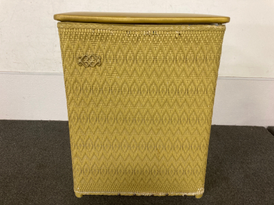 Vintage Gold Woven Hamper