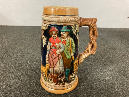 Ceramic Beerstein 8 Inches Tall