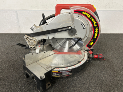 Tradesman 10&rdquo; Compound Miter Saw Powers On