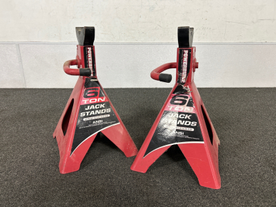 Pair of 6 Ton PowerBuilt Jack Stands